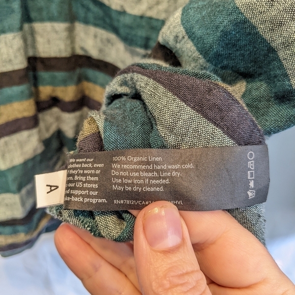 Eileen Fisher Striped Women's Top - Picture 5 of 8